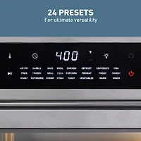 West Bend XL Air Fryer Oven with 24 Presets​, 26 Quart, in Stainless Steel