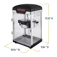 West Bend Theater Crazy 4 Qt. Popcorn Machine, in Black