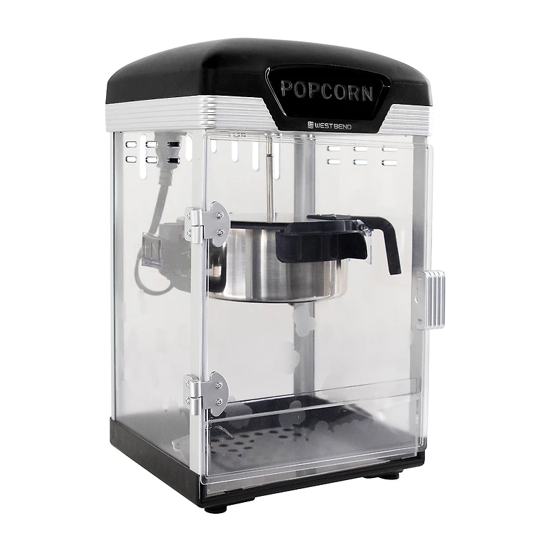West Bend Theater Crazy 4 Qt. Popcorn Machine, in Black