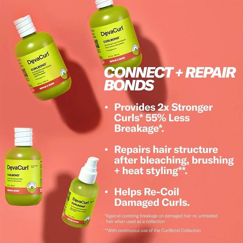 DevaCurl Curlbond Cleanser Shampoo 12 oz.