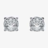 Ever Star (G / SI1-SI2) 1/4 CT.T.W. Lab-Grown Diamond Sterling Silver or 14K Gold over Round Stud Earrings
