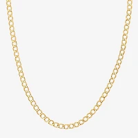 Made Italy Unisex Adult 10K Gold 20 Inch Curb Chain Necklace