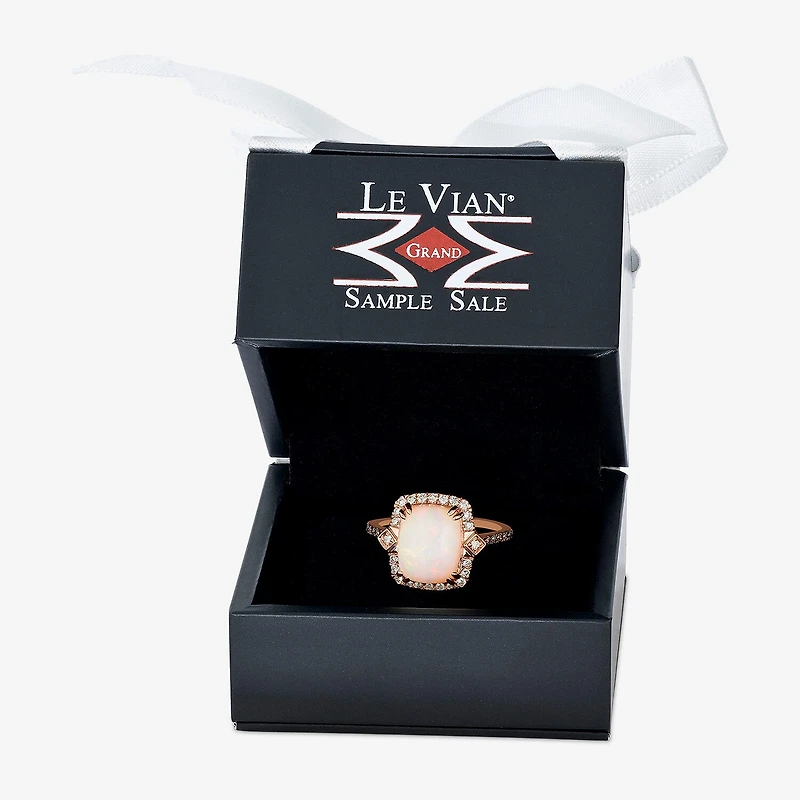 Le Vian® Ring featuring 2 cts. Neopolitan Opal™, 1/10 cts. Chocolate Diamonds® , 1/5 cts. Nude Diamonds™ set in 14K Strawberry Gold®