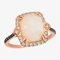 Le Vian® Ring featuring 2 cts. Neopolitan Opal™, 1/10 cts. Chocolate Diamonds® , 1/5 cts. Nude Diamonds™  set in 14K Strawberry Gold®