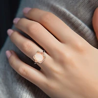 Le Vian® Ring featuring 2 cts. Neopolitan Opal™, 1/10 cts. Chocolate Diamonds® , 1/5 cts. Nude Diamonds™  set in 14K Strawberry Gold®