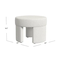 HOMEPOP Sophia Upholstered Ottoman