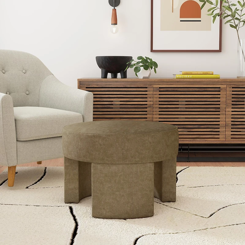 HOMEPOP Sophia Upholstered Ottoman