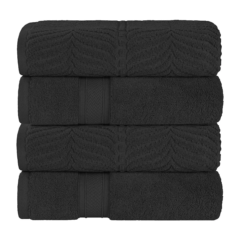 SUPERIOR® Chevron Collection | 100% Cotton 4-pc. Quick Dry Bath Towel
