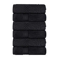SUPERIOR® Chevron Collection | 100% Cotton 6-pc. Solid Hand Towel