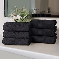 SUPERIOR® Chevron Collection | 100% Cotton 6-pc. Solid Hand Towel