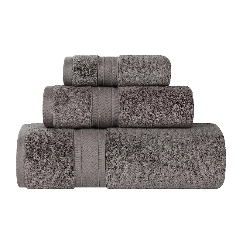 SUPERIOR® Chevron Collection | 100% Cotton 3-pc. Quick Dry Bath Towel Set