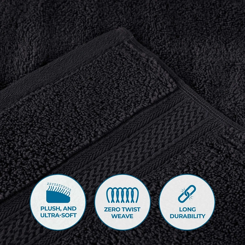 SUPERIOR® Chevron Collection | 100% Cotton 3-pc. Quick Dry Bath Towel Set
