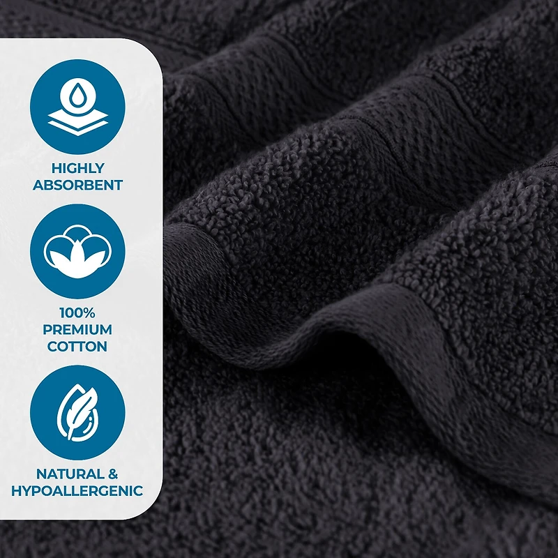 SUPERIOR® Chevron Collection | 100% Cotton 3-pc. Quick Dry Bath Towel Set