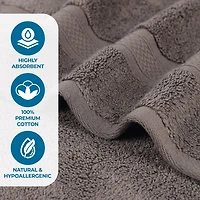 SUPERIOR® Chevron Collection | 100% Cotton 3-pc. Quick Dry Bath Towel Set