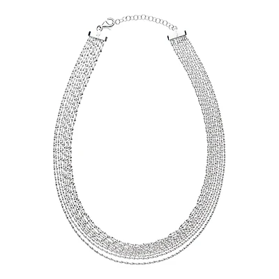 Sterling Silver 9-Strand Necklace