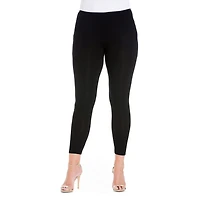 24seven Comfort Apparel Womens Plus Slim Mid Rise Ankle Pant