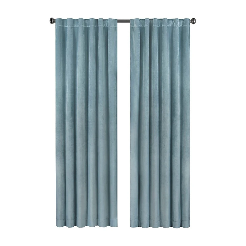 Eclipse Harper Rod Pocket Back Tab Energy Saving Blackout Single Curtain Panel