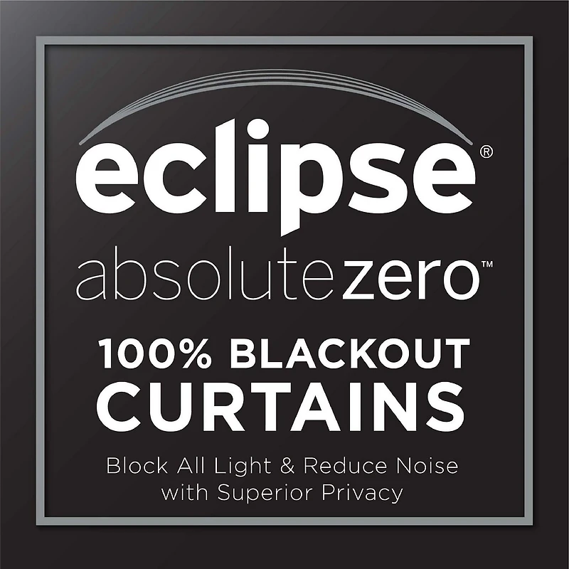 Eclipse Harper Rod Pocket Back Tab Energy Saving Blackout Single Curtain Panel