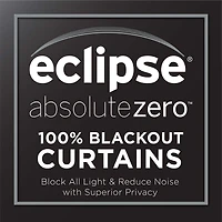 Eclipse Harper Rod Pocket Back Tab Energy Saving Blackout Single Curtain Panel