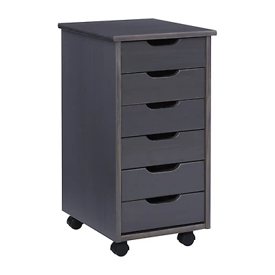 Linon Culton Office + Library Collection 6-Drawer File Cabinet