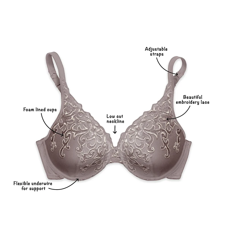 Playtex Secrets® Beautiful LIft With Embroidery Underwire Bra - US4513