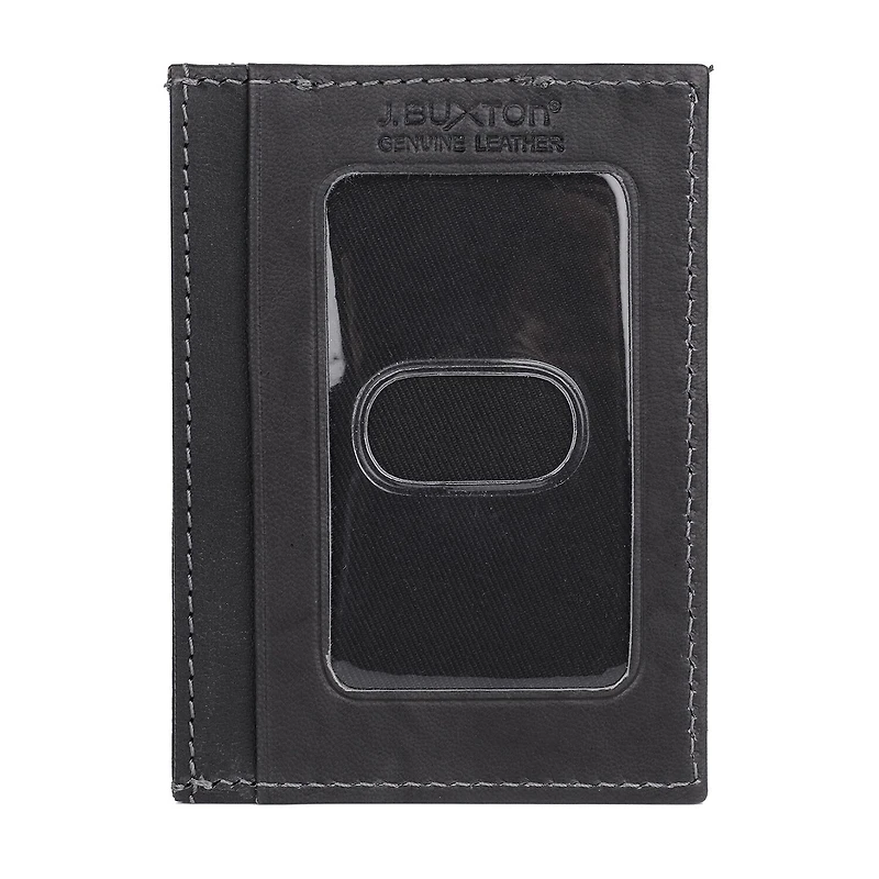 J. Buxton Mens Rfid Blocking Front Pocket Wallet