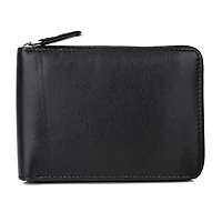 J. Buxton Zip Around Billfold Mens Rfid Blocking Zip Around Wallet