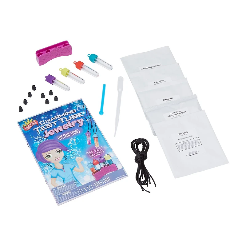 Scientific Explorer Charming Test Tube Jewelry Brain Game