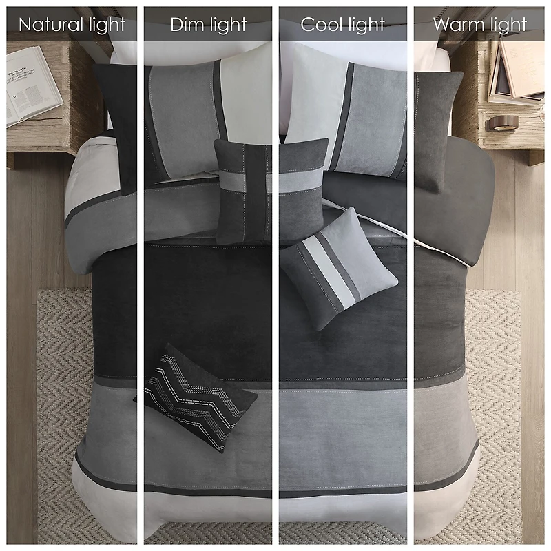 Madison Park Hanover Faux Suede 7-pc. Comforter Set