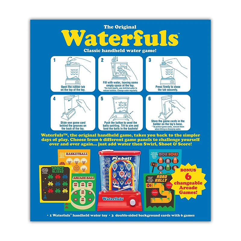 The Original Waterfuls - Classic Handheld Water Game Table Game
