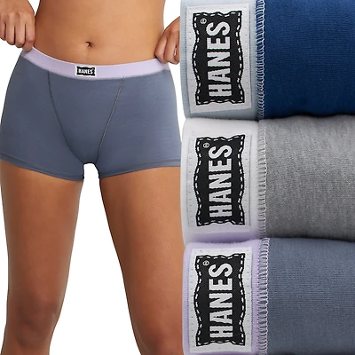 Hanes Originals Ultimate Womens Boxer Briefs 3 Pack