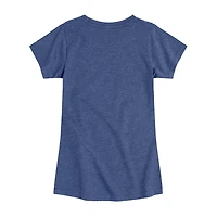 Little & Big Kid Girls Round Neck Short Sleeve Regular Fit Peanuts Graphic T-Shirt