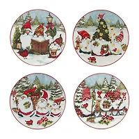 Certified International Christmas Gnomes 16-pc. Earthenware Dinnerware Set