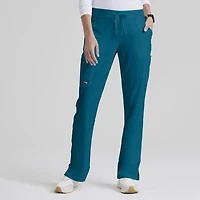 Grey's Anatomy™ by Barco Classic 4277 Mia 6-Pocket Mid-Rise Straight Leg Womens Petite Scrub Pant