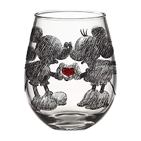 Disney Collection Mickey & Minnie 20 Oz Glass Juice Glass