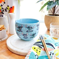 Disney Collection Lilo & Stitch 20 Oz Bowl With Chopsticks 3-pc. Ceramic Dinnerware Set