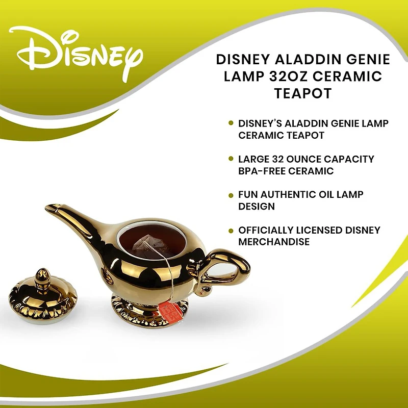 Disney Aladdin Genie Lamp 32 Oz Teapot