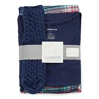Liz Claiborne Womens Long Sleeve 4-pc. Pajama Set