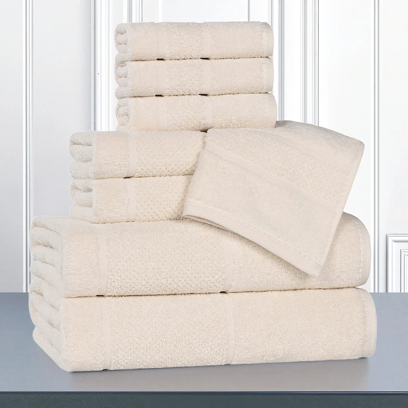 SUPERIOR® Mile Collection 8-pc. Quick Dry Solid Bath Towel Set