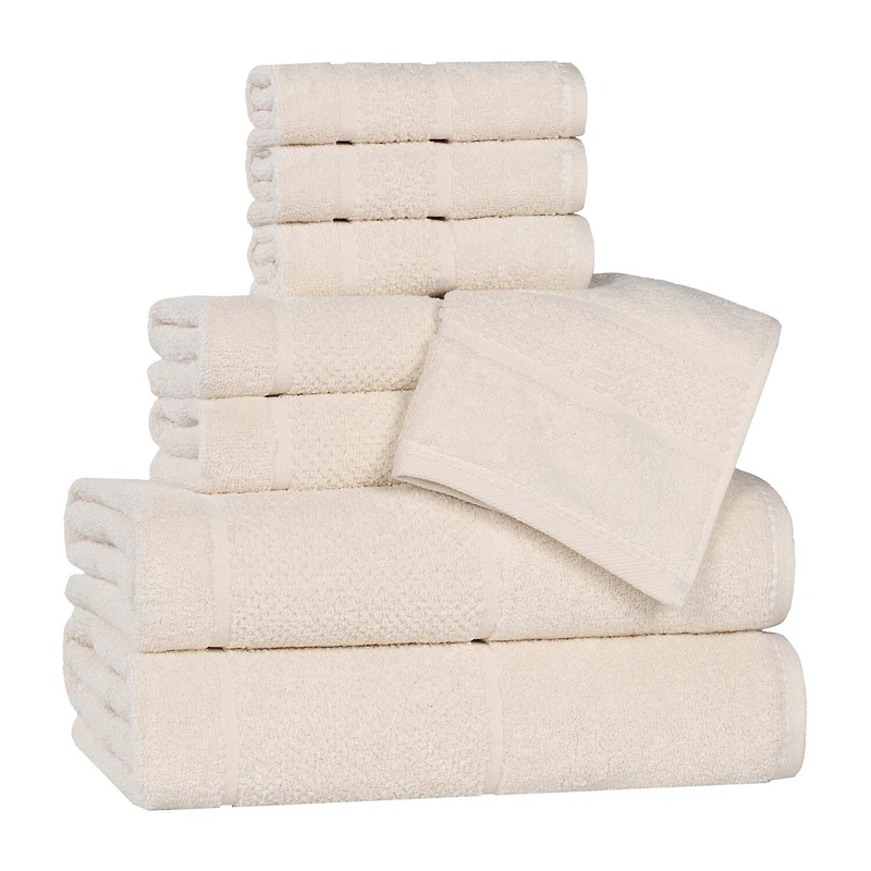 SUPERIOR® Mile Collection 8-pc. Quick Dry Solid Bath Towel Set