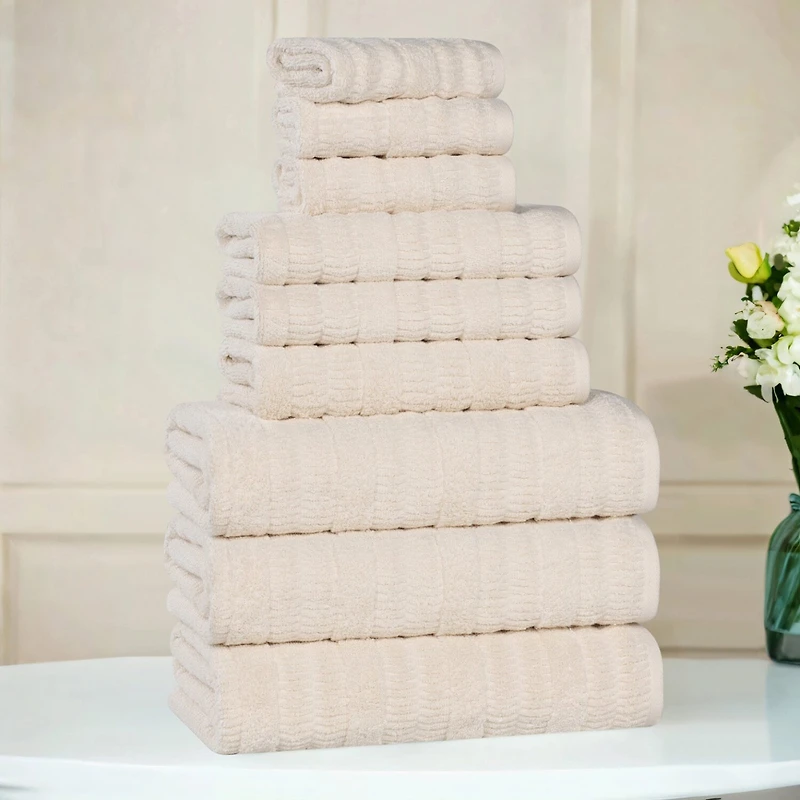 SUPERIOR® Mika Collection 9-pc. Quick Dry Solid Bath Towel Set