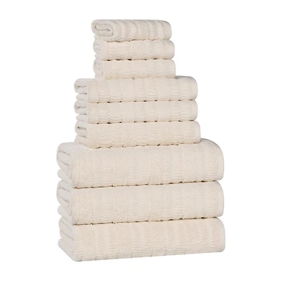 SUPERIOR® Mika Collection 9-pc. Quick Dry Solid Bath Towel Set
