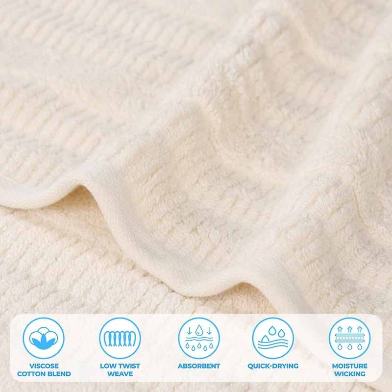 SUPERIOR® Mika Collection 9-pc. Quick Dry Solid Bath Towel Set