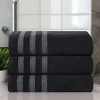 SUPERIOR® Brea Collection | 100% Cotton 3-pc. Quick Dry Geometric Bath Towel
