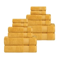 SUPERIOR® Belmont Collection | 100% Cotton 12-pc. Quick Dry Solid Bath Towel Set