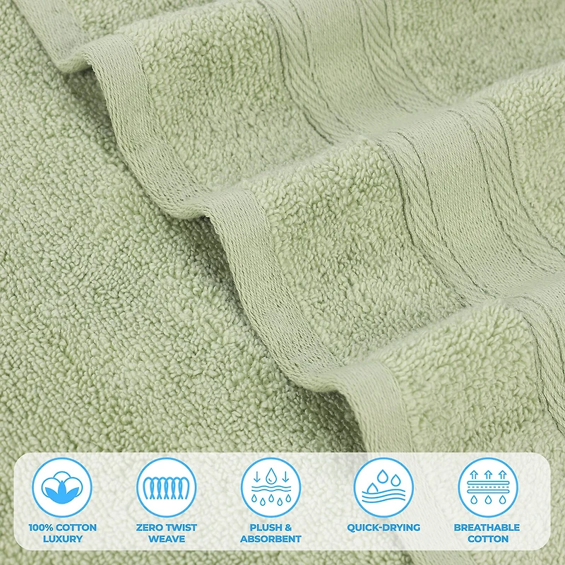 SUPERIOR® Belmont Collection | 100% Cotton 6-pc. Solid Hand Towel