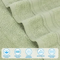 SUPERIOR® Belmont Collection | 100% Cotton 6-pc. Solid Hand Towel