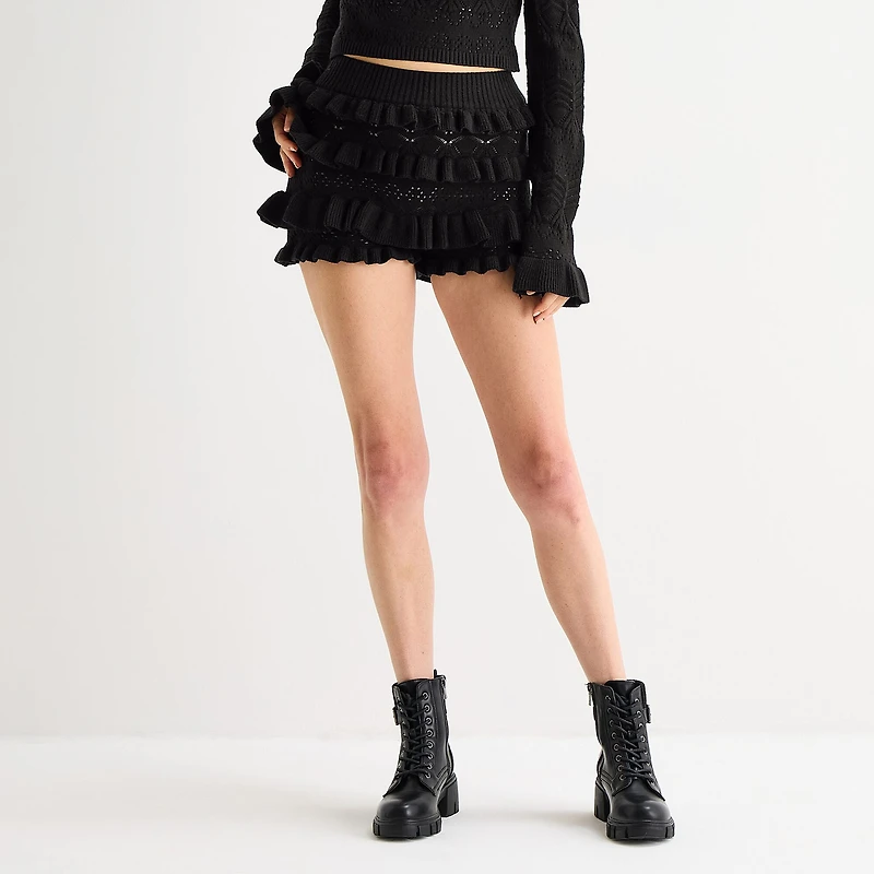 Forever 21 Womens Mid Rise Juniors Pull-On Short