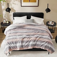 Madison Park Marselle Faux Fur Blanket