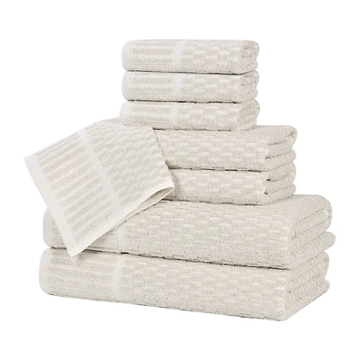 SUPERIOR® Juno Collection 8-pc. Quick Dry Solid Bath Towel Set